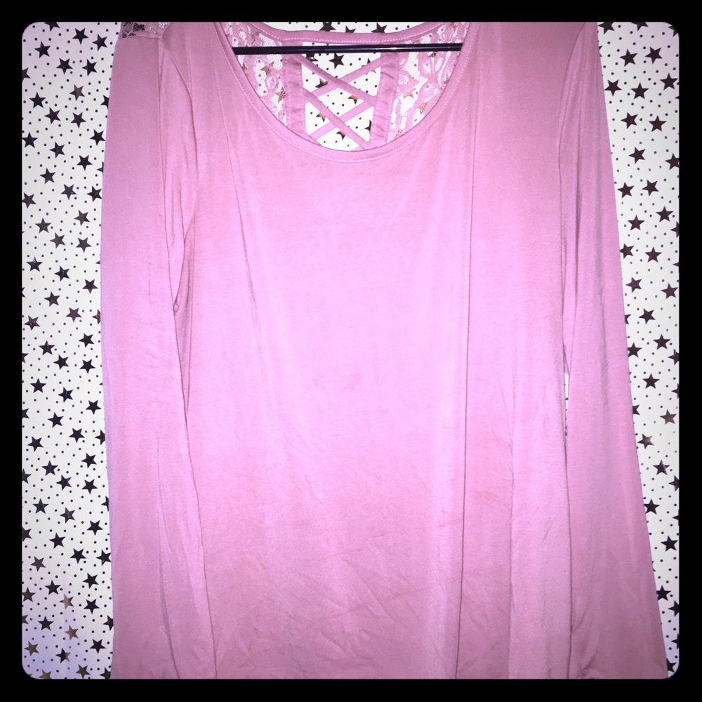 Blush long sleeve tee